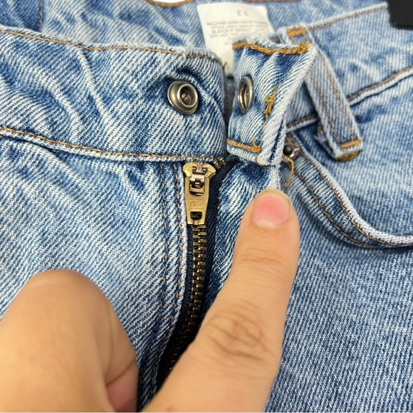 Levis Vintage Kids 550 Orange Tab Distressed Light Denim Relaxed Fit Jeans 10 - Picture 4 of 7